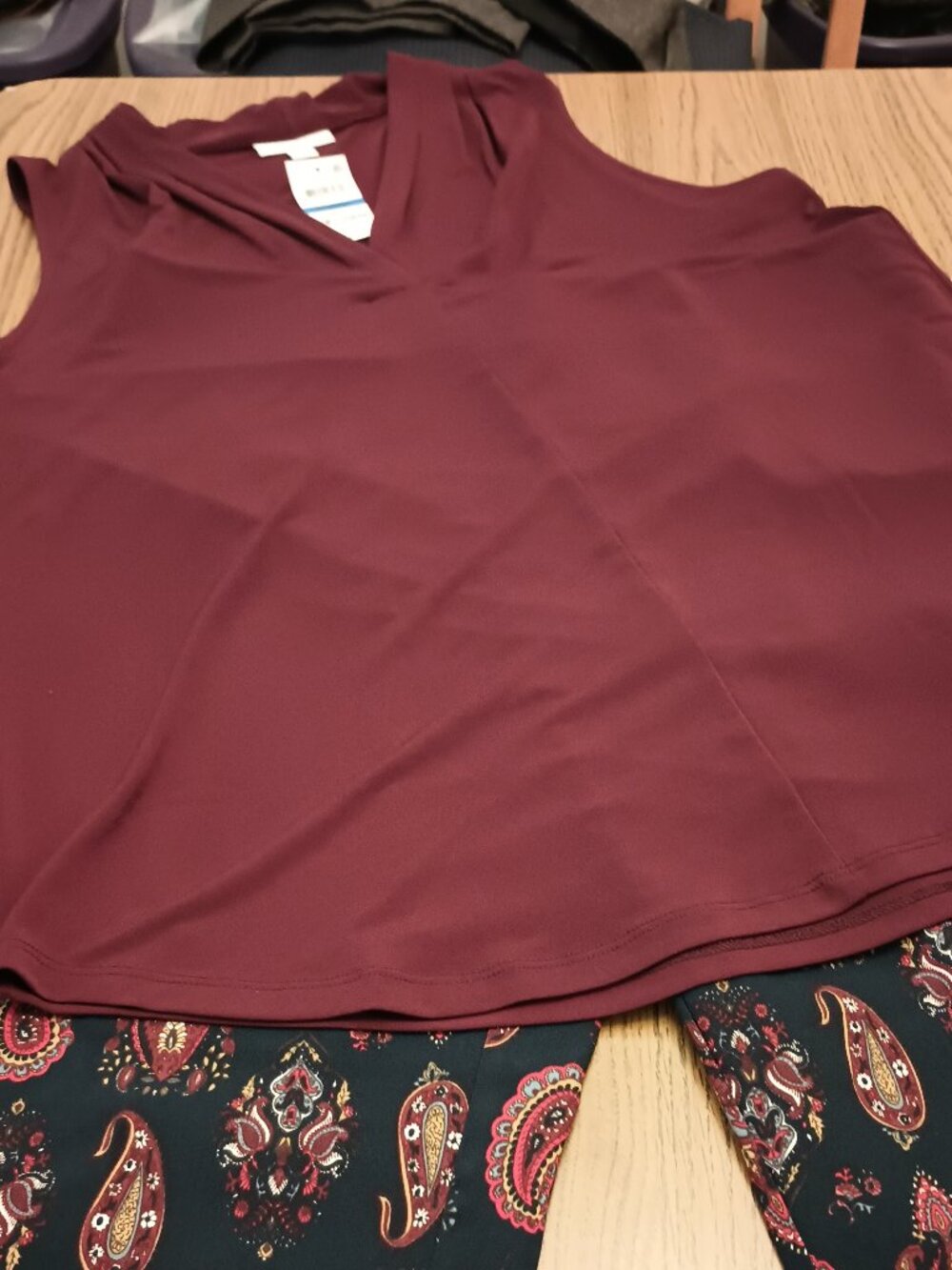 Charter Club Size XL Burgundy Top (NWT)